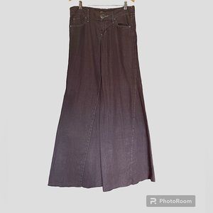 Arden B 100% Linen Boho Flare Pants Chocolate Brown Sz 4 - These are fabulous!